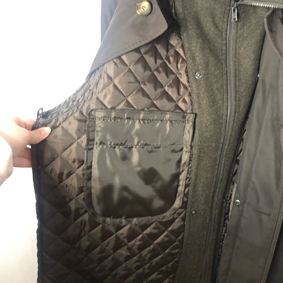 Chaps Brown Trench-Coat w/ Removable Liner - Picture 6 of 11